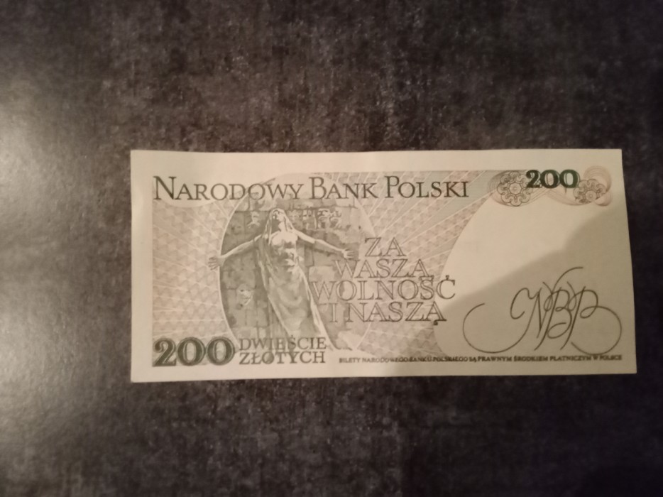 Banknot 200 zł Jarosław Dąbrowski 1988 r