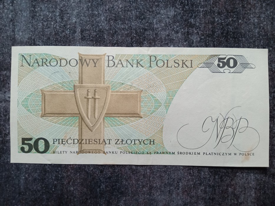 Banknot PRL 50 zł Karol Świerczewski 1988 r