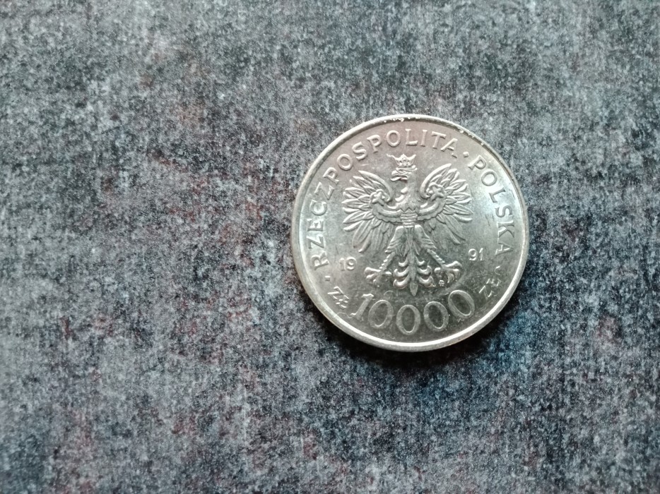 Moneta 10 000 zł 1991 rok